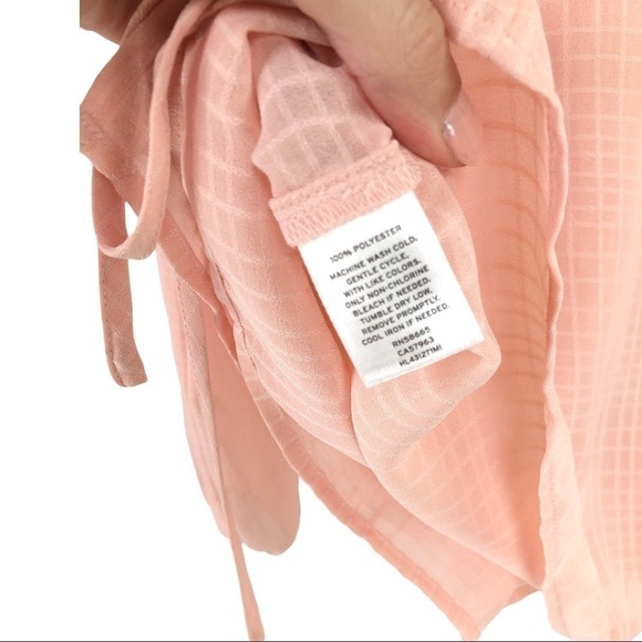 NWOT Chelsea28 - Ruffle Trim Wrap Blouse - XS - Picture 6 of 9